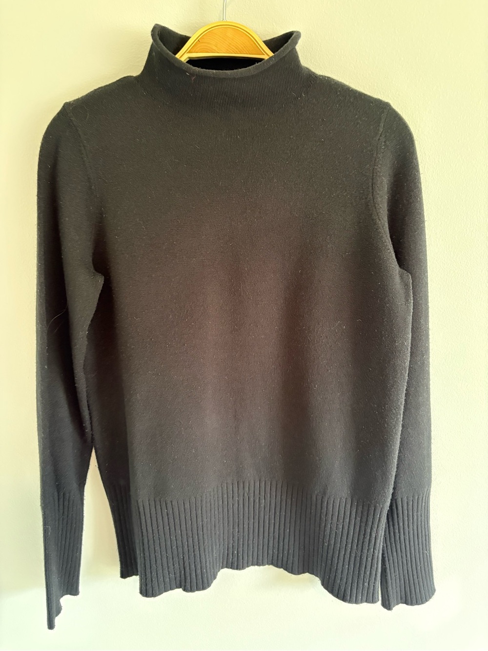 Women’s French Connection - Black mock neck sweater (small roll neck)
